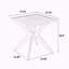 Table en aluminium coulé