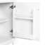 Meuble-lavabo de 20 po avec lavabo - rangement blanc moderne, porte à fermeture douce, tablette de rangement réglable-1898235765