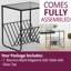 Forsee Glass Top Frame End Table