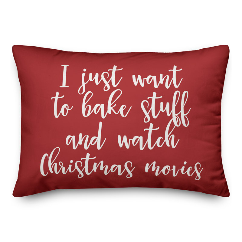 Coussin lombaire Bake Stuff and Watch, Rouge