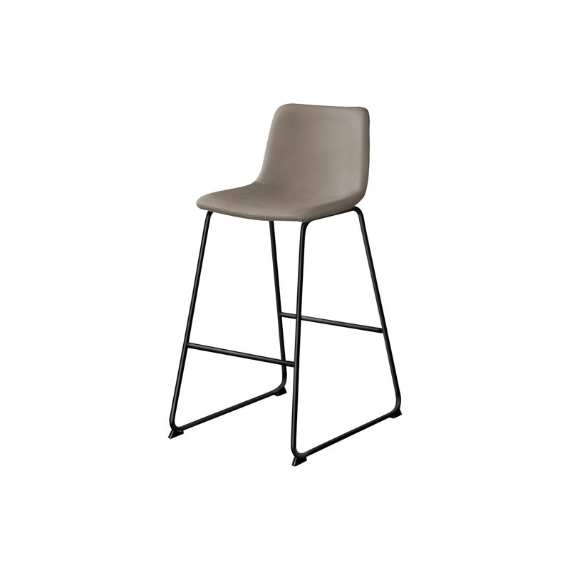 Chaise Ella, tabouret de bar ergonomique, Taupe