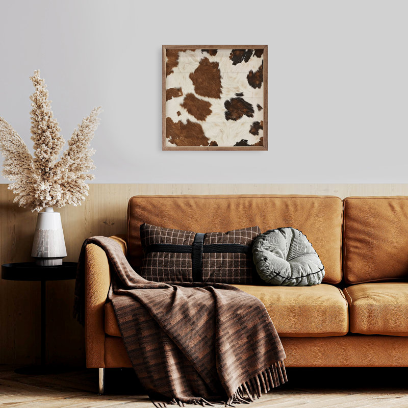 Normande Cowhide, 4" H x 4" W