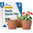 Plant Pots with Drainage & Saucers, Indoor & Outdoor Planters for Houseplants, Herbs, and Flowers, Durable & Weatherproof Material, Stackable, Lightweight, Minimalist Design, Pack of 6-229664089-229664080