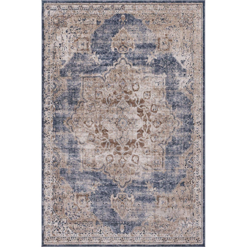 Tapis transitionnel de couleur cajou Parrado, Rectangle 6 pi x 9 pi