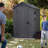 Keter Darwin 4x6 ft. Resin Outdoor Storage Shed With Floor for Patio Furniture and Tools, Graphite-96237102