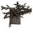 14" Wide Pine Branch Left Wall Sconce