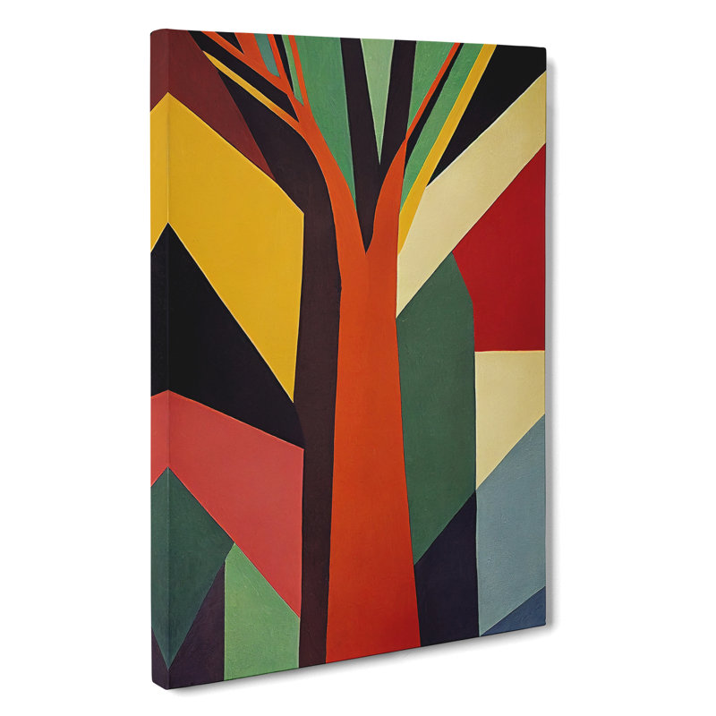 Bold Abstract Tree No.5 - Wall Art, Wrapped Canvas, 50cm H x 35cm W x 3cm D, No Matte