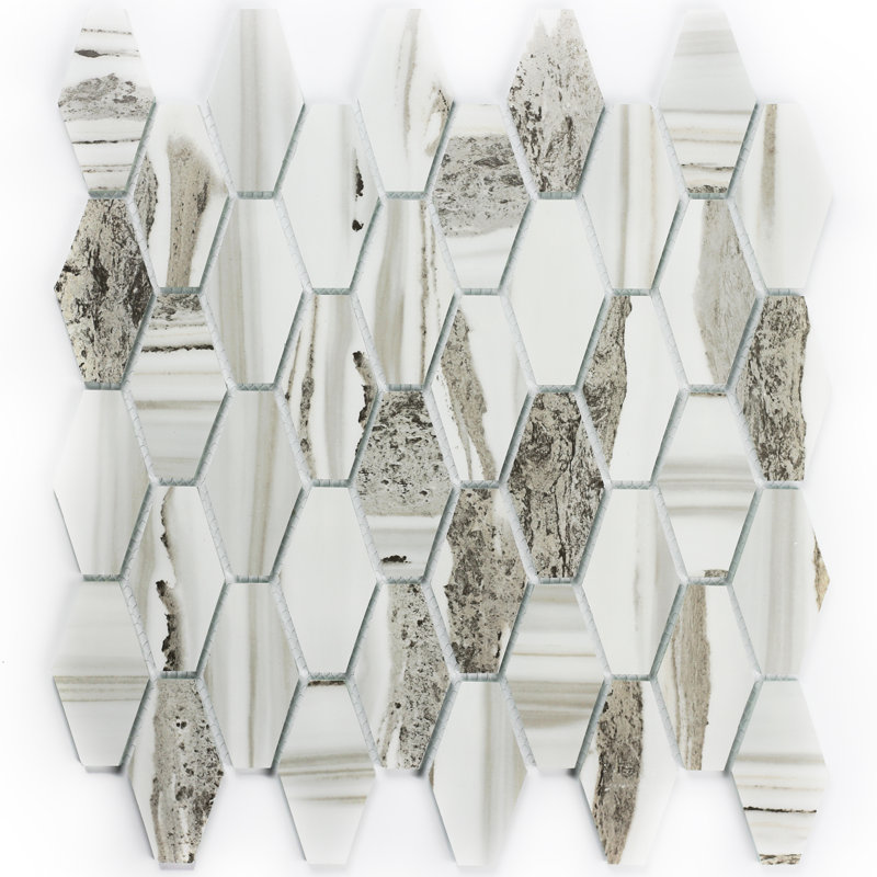 Carreau de mosaïque en verre Art Deco Urban Corteccia