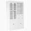 Armoire décorative, buffet autoportant, garde-manger avec tiroirs, tablettes et plateaux coulissants-331750347