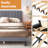 Bed Frame Upholstered Platform Bed with adjust Headboard, No Box Spring Needed, Noise Free-1007940080-1035777340