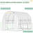 Large Walk-In Outdoor Greenhouse 10' X 7' 7', With Reinforced Pe Cover, Zipper Doors And - Mesh Windows Greenhouse, Aging Waterproof Ventilation Panels
