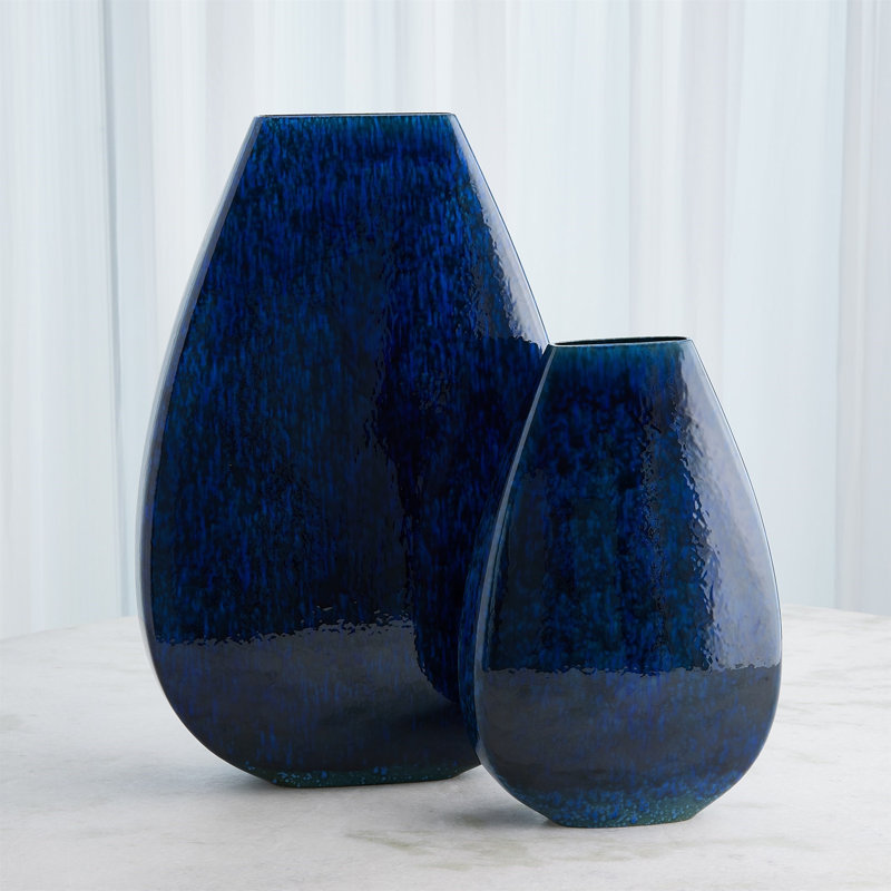 Giant Teardrop Handmade Ceramic Table Vase, 24.5" H x 16" W x 5" D