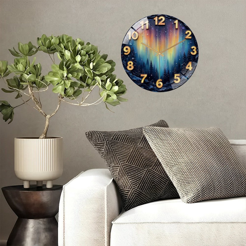 Horloge murale avec horloge murale 12 po