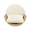 Ensemble de conversation d'extérieur 3 pièces en osier beige avec coussins 3 pièces