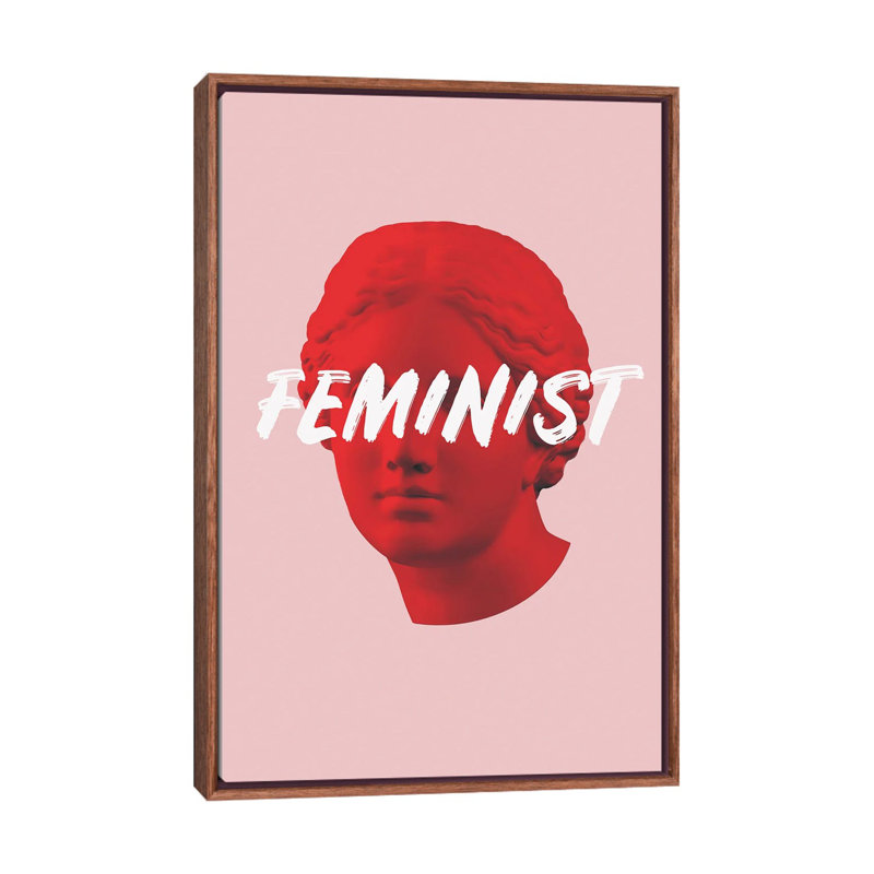 Feminist Venus by Svetlana Balta - Print on Canvas, 66.04 cm H x 45.72 cm W, Brown Framed