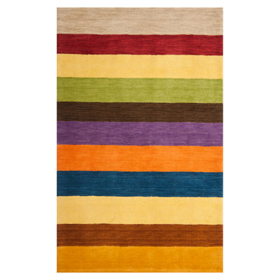 Hossain Hand Loomed Wool Striped Rug