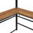 Loft Bed Metal Frame With U-Shaped Desk And 3-Tier Shelves-1734369268-1734369271