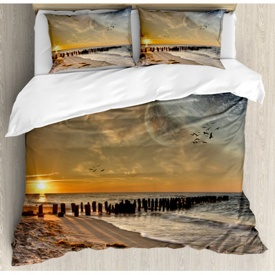 Space Coastal Duvet Cover