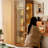 Nut-brown Solid Wood + Tempered Glass + Metal Display Cases