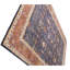 Hand Knotted Wool Oriental Area Rug in Navy And Salmon