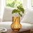 Jhonathon 9" Textured Amber Glass Table Vase-1671581205-1672266900