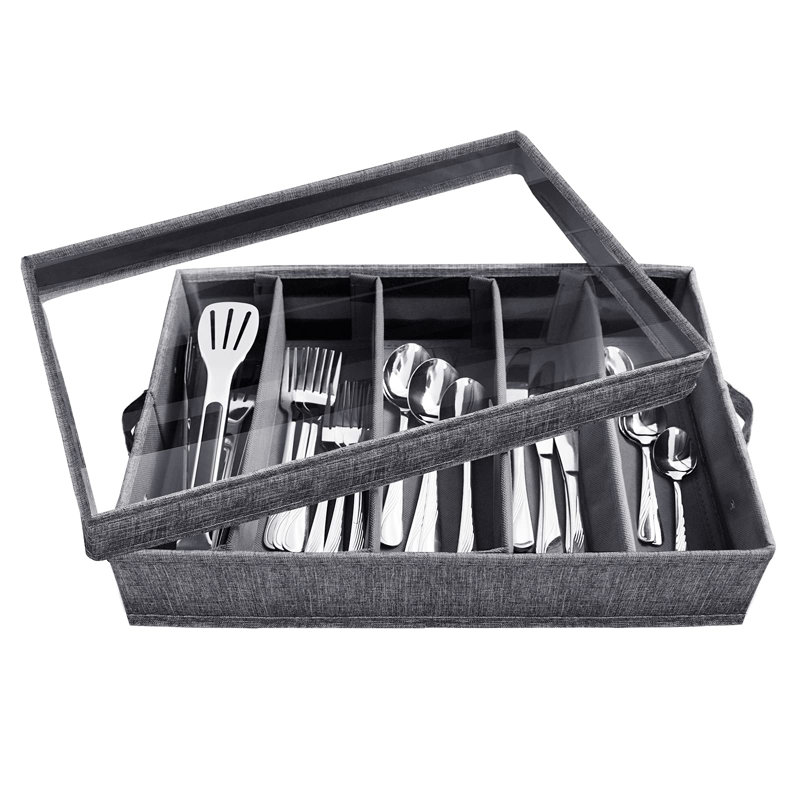 Rangement de tiroir pour couverts et ustensiles de cuisine en tissu Caufield