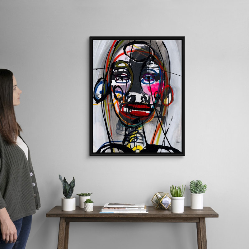 Reproduction d'art sur toile, Cadre flottant noir, H 32 po x l 26 po x P 1,75 po
