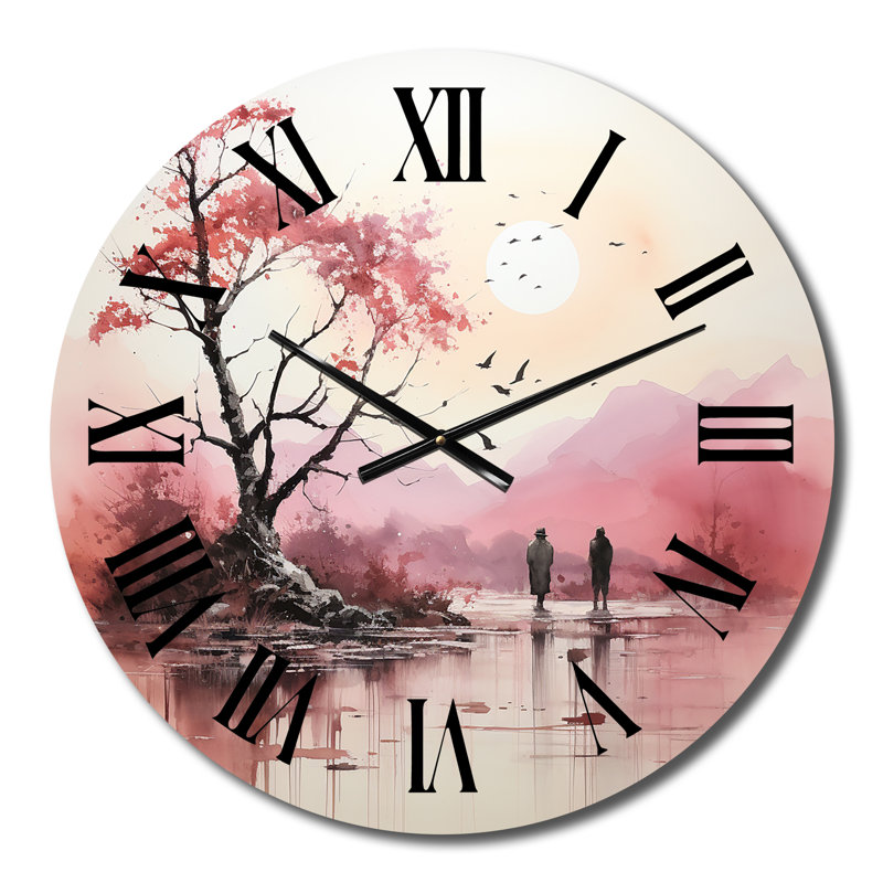 Horloge murale avec art contemporain, Petit