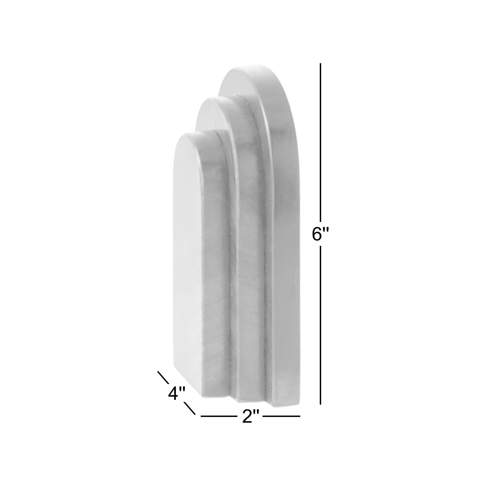 Roi Bookend, White