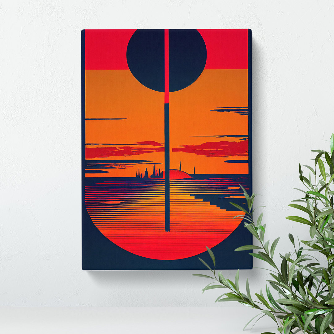 Gorgeous Abstract Sunset - Wrapped Canvas
