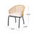 Cool Backyard Chair - Brown Pe , Metal Construction, Cushion Support Chic Metal, Relaxing Seat Cushions