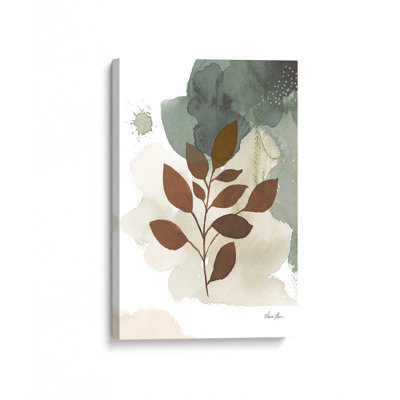 Feuilles harmoniques I sur toile tendue