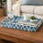Decorative Tray, 14 Inch Capiz Geometric Pattern, Blue And White-123275134-123275133