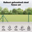 Vidaxl Hexagon Fence Green Steel-114621417