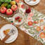 Tapis de table rectangulaire en lin pour l'Action de grâce Floral Automne Automne Motif rétro infroissable Lavable à la machine-1894967685