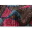 Tapis marocain brun foncé en laine nouée à la main de conception unique 4 pi x 6 pi New Age