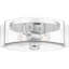 Abdelrauof 2-Light Polished Chrome Flush Mount Light-98691619