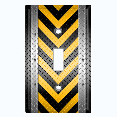 Patterned 1 - Gang Toggle Light Switch Standard Wall Plate