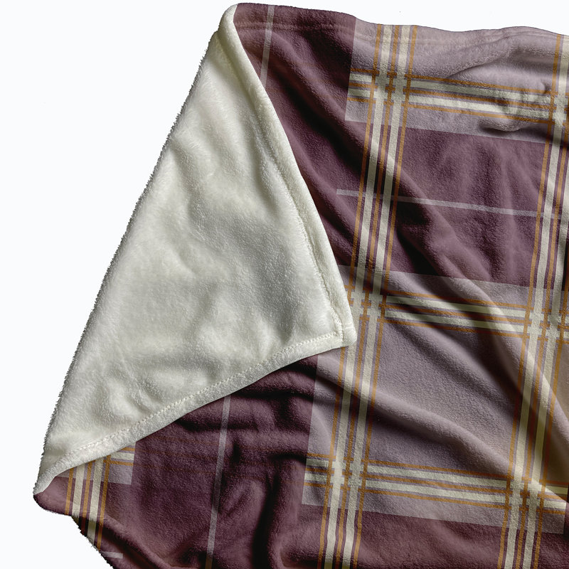 Sturm Plain Weave / Muslin Throw Blanket, Purple