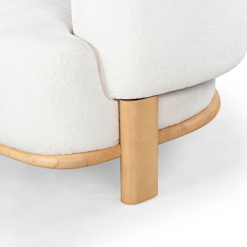 Fauteuil d'appoint Enessa Boucle, Bouclé ivoire