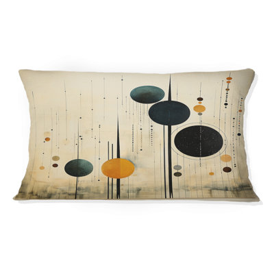 Coussin décoratif coloré Mid Century Minimalist Oasis IV - Minimalisme