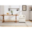 Chaise de salle à manger en chenille beige avec rembourrage en mousse et 24,86 po de largeur, roues sur 360-153916471