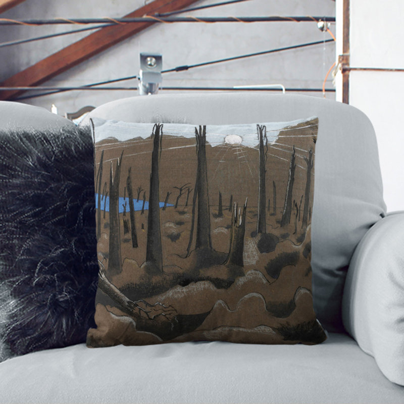 Sunrise Square Throw Cushion, 40cm H x 40cm W x 15cm D