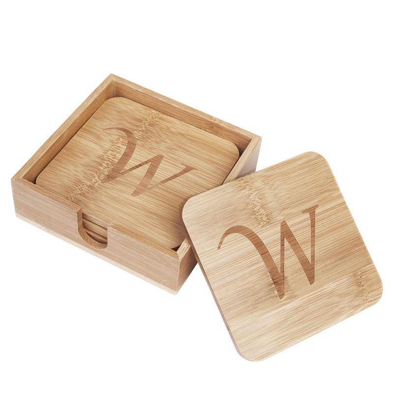 Présente des sous-verres, W
