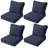24" x 24" x 5" Outdoor Deep Seat Cushion, Waterproof, High Resilience Foam, Patio Furniture Replacement, Set of 4-1789888908-1789888906