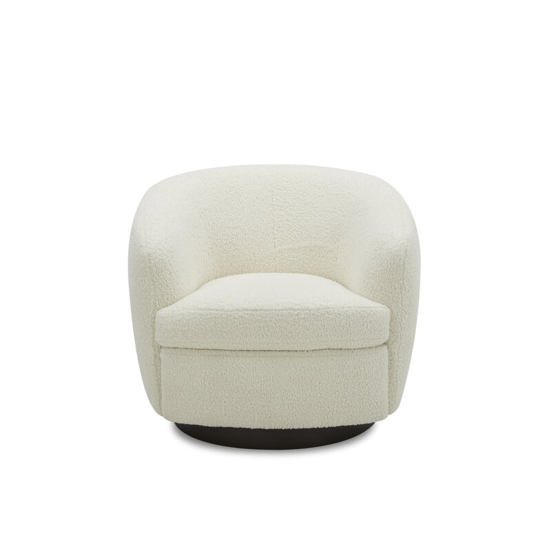 Joss & Main Marcy Upholstered Swivel Barrel Chair & Reviews | Wayfair