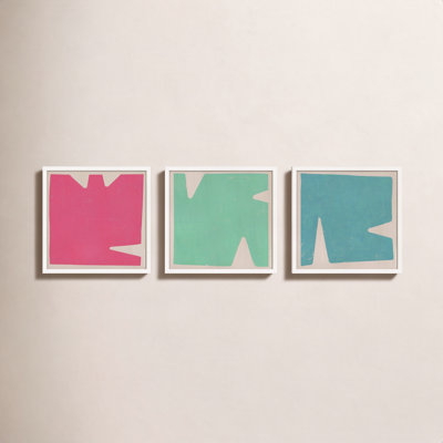 Casden "Sculpted Pastel" 3-Piece Print Set
