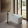 49'' x 28'' Acrylic Freestanding Soaking Bathtub Sit-In Design,with Chrome Overflow and Drain