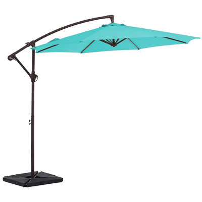 Beeram 120'' Round Cantilever Umbrella with Weighted Base