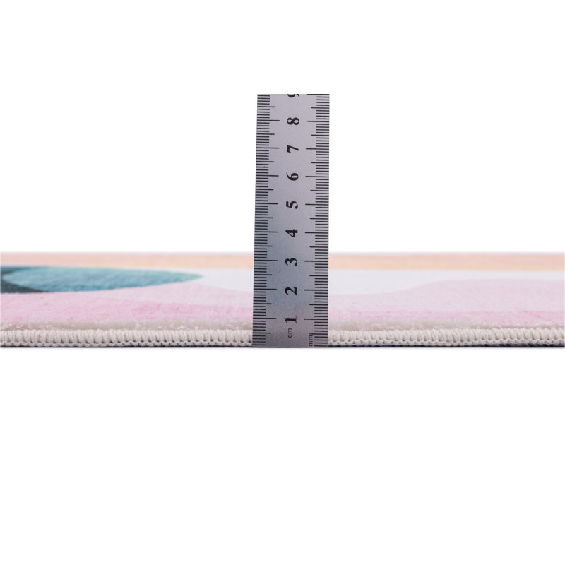 Ariella Non-Slip Bath Rug, 100cm, The glass tabletop has an approximate diameter of 